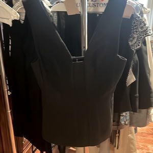 Sexy black fitted top